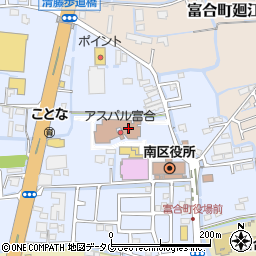 富合公民館周辺の地図