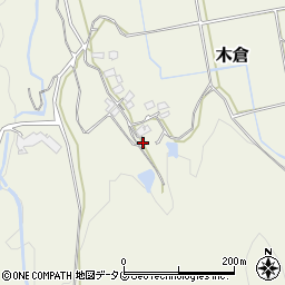 熊本県上益城郡御船町木倉1951周辺の地図