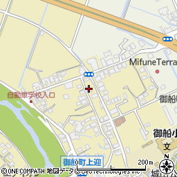 熊本県上益城郡御船町滝川120周辺の地図