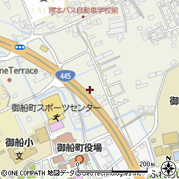 熊本県上益城郡御船町木倉1115周辺の地図