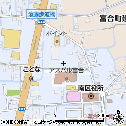 株式会社アクティオ　熊本南営業所周辺の地図