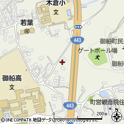 熊本県上益城郡御船町木倉1545周辺の地図