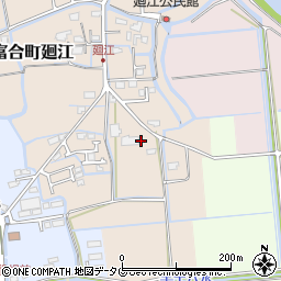 熊本市高齢者支援センターささえりあ　富合周辺の地図
