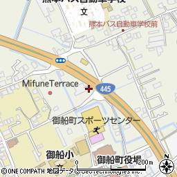 熊本県上益城郡御船町木倉1184周辺の地図