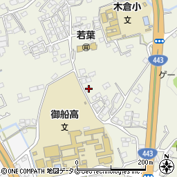 熊本県上益城郡御船町木倉1410周辺の地図