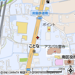 リンガーハット熊本富合店周辺の地図