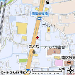 アストロプロダクツ　熊本南店周辺の地図