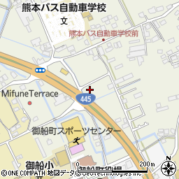 熊本県上益城郡御船町木倉1118周辺の地図