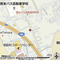 熊本県上益城郡御船町木倉1121周辺の地図
