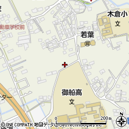 熊本県上益城郡御船町木倉1080周辺の地図