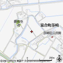 熊本県熊本市南区富合町莎崎周辺の地図