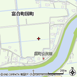 熊本県熊本市南区富合町国町周辺の地図