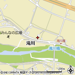 熊本県上益城郡御船町滝川564周辺の地図