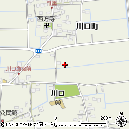 熊本県熊本市南区川口町周辺の地図