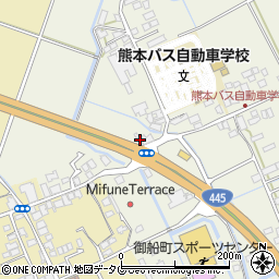 熊本県上益城郡御船町木倉164周辺の地図