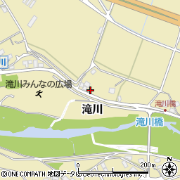 熊本県上益城郡御船町滝川570周辺の地図