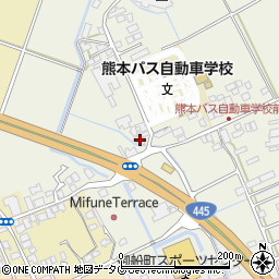 熊本県上益城郡御船町木倉168周辺の地図