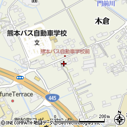 熊本県上益城郡御船町木倉1094周辺の地図