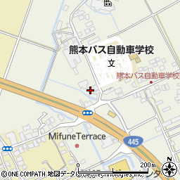 熊本県上益城郡御船町木倉169周辺の地図