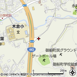 熊本県上益城郡御船町木倉1526周辺の地図