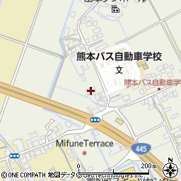 熊本県上益城郡御船町木倉172周辺の地図
