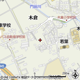 熊本県上益城郡御船町木倉1067周辺の地図