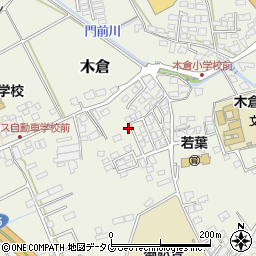 熊本県上益城郡御船町木倉1023周辺の地図
