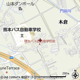 熊本県上益城郡御船町木倉231周辺の地図
