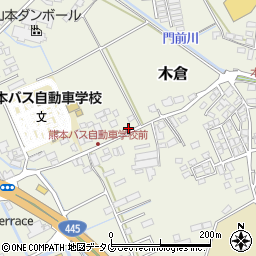 熊本県上益城郡御船町木倉237周辺の地図