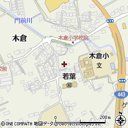 熊本県上益城郡御船町木倉1013周辺の地図