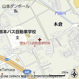 熊本県上益城郡御船町木倉235周辺の地図
