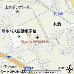 熊本県上益城郡御船町木倉230周辺の地図