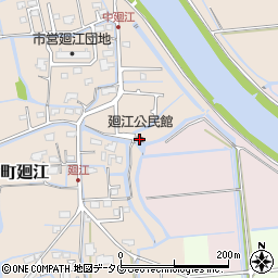 廻江公民館周辺の地図