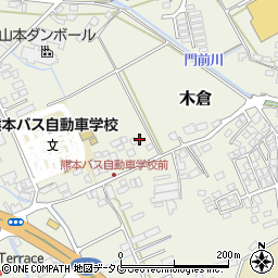 熊本県上益城郡御船町木倉236周辺の地図