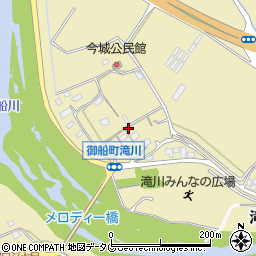 熊本県上益城郡御船町滝川611-2周辺の地図