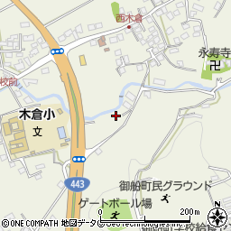 熊本県上益城郡御船町木倉1487周辺の地図