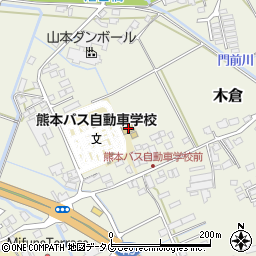 熊本バス自動車学校周辺の地図