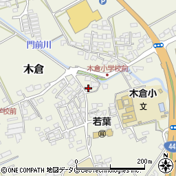 熊本県上益城郡御船町木倉1028周辺の地図