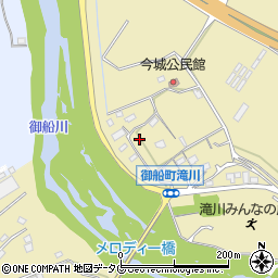 熊本県上益城郡御船町滝川634周辺の地図