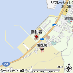 長崎県雲仙市小浜町南本町7-25周辺の地図