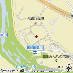 熊本県上益城郡御船町滝川645周辺の地図