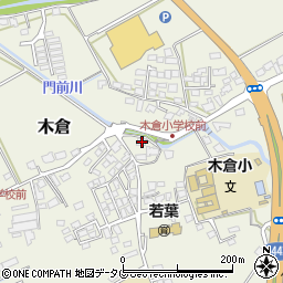 熊本県上益城郡御船町木倉1022周辺の地図
