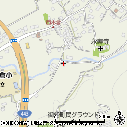 熊本県上益城郡御船町木倉149周辺の地図
