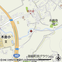 熊本県上益城郡御船町木倉1488周辺の地図