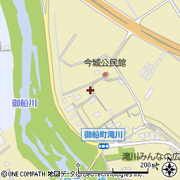 熊本県上益城郡御船町滝川660周辺の地図