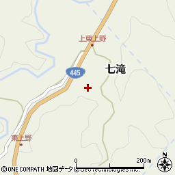 熊本県上益城郡御船町七滝1468周辺の地図