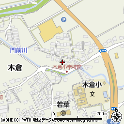 熊本県上益城郡御船町木倉351周辺の地図