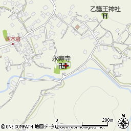 熊本県上益城郡御船町木倉861周辺の地図