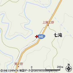 熊本県上益城郡御船町七滝1466周辺の地図