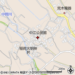 中江公民館周辺の地図